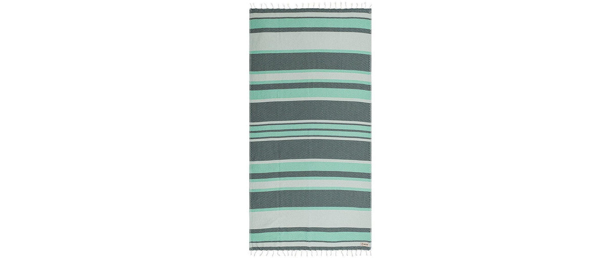 SandCloud BEACH TOWELS  94x170cm JADE DOBBY STRIPE
