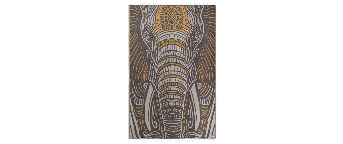 SandCloud BEACH TOWELS  94x170cm THUNDER THE ELEPHANT - LARGE