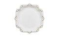 Partydeco Teller Ornament weiss/gold, 26 cm, 6 Stück