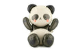 Partydeco Folienballon Panda 68 x 72 cm, 1 Stk, inkl. Strohhalm