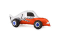 Partydeco Folienballon Rennwagen 90 x 34 cm, 1 Stk, inkl. Strohhalm