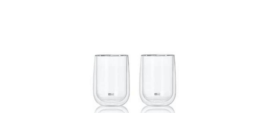 AdHoc Teeglas Duo Glass Füllmenge ca. 400 ml, 2 Stück, Transp.