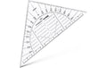 Aristo Geodreieck 16cm transparent, biegsam, ohne Facette