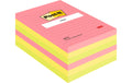 Post-it Haftnotizen Neon Liniert PEFC 101 x 152 mm, 6 Stück à 100 Blatt
