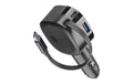 Retractable Car Charger 60W