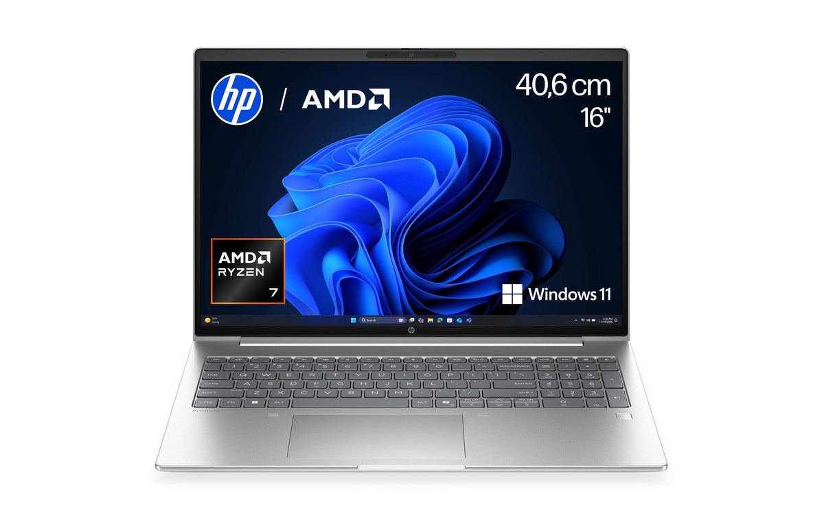 HP ProBook 4 G2a 16,R7 250,16GB,256GB 16" WUXGA 300 AG,5MP IR Cam,BL,W11P,2Y P&R