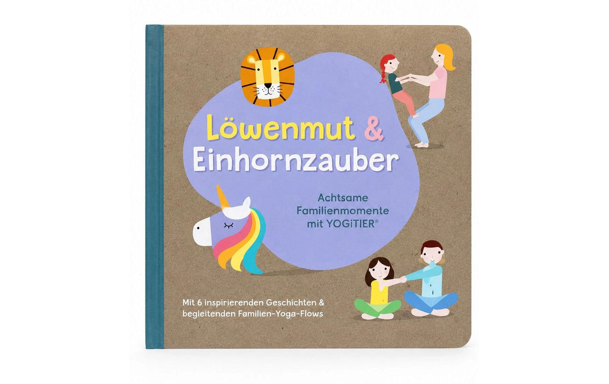 Yoga Buch Löwenmut & Einhornzauber Violett