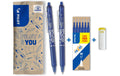 Pilot FlowPack FriXion Clicker 2x blau, 6x Refill+Radierer