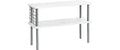 Kesper Küchenregal 2 Etagen B 55 x H 38 x T 20 cm, Weiss