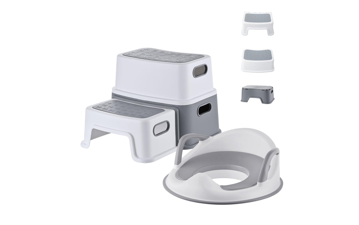 Relaxdays Kinder-Toilettensitz mit Tritthocker