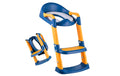 Relaxdays Kinder-Toilettensitz mit Leiter, Blau/Gelb