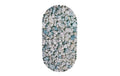 Relaxdays Badewannenmatte Steinoptik ca. 0,5 x 36 x 68 cm, Grau/Blau