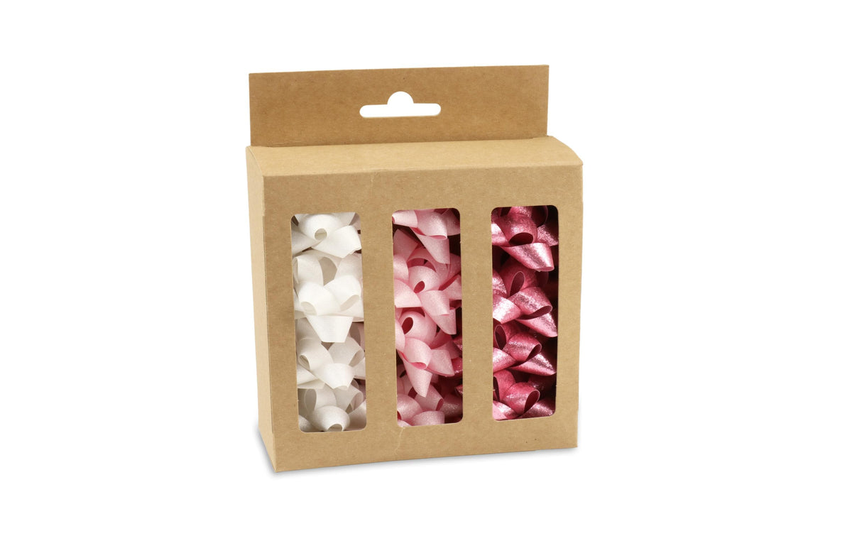 Pattberg Geschenkbandschleifen 12 Schleifen, Ø 50 mm, Pink