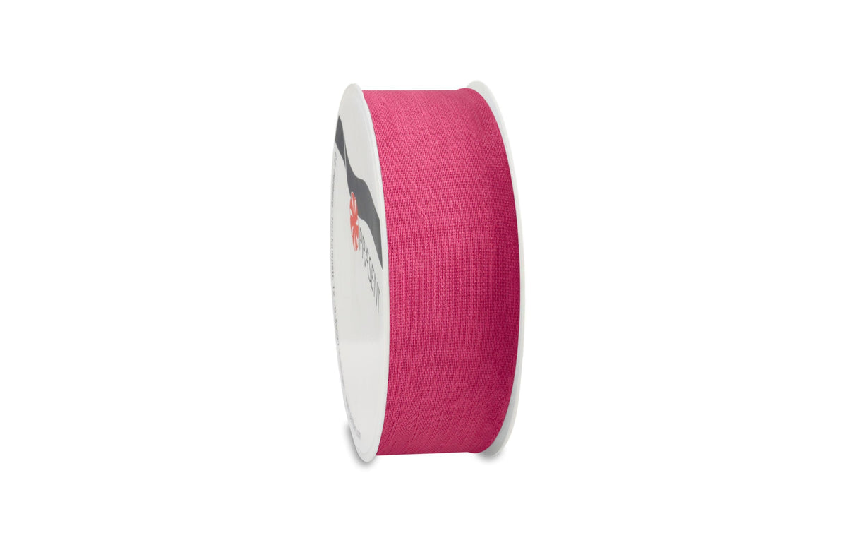 Pattberg Geschenkband Leinen 25 mm x 2 m, pink