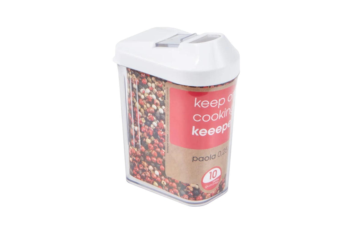 keeeper Schüttdose 0,25 l paola, white