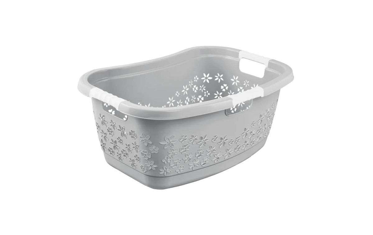 keeeper Wäschekorb mit Softgriffen 50 l Modell lasse, nordic grey