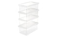 keeeper bea Clearbox Set 4 x 5,5 l 33 x 19,5 x 22 cm, natural transparent