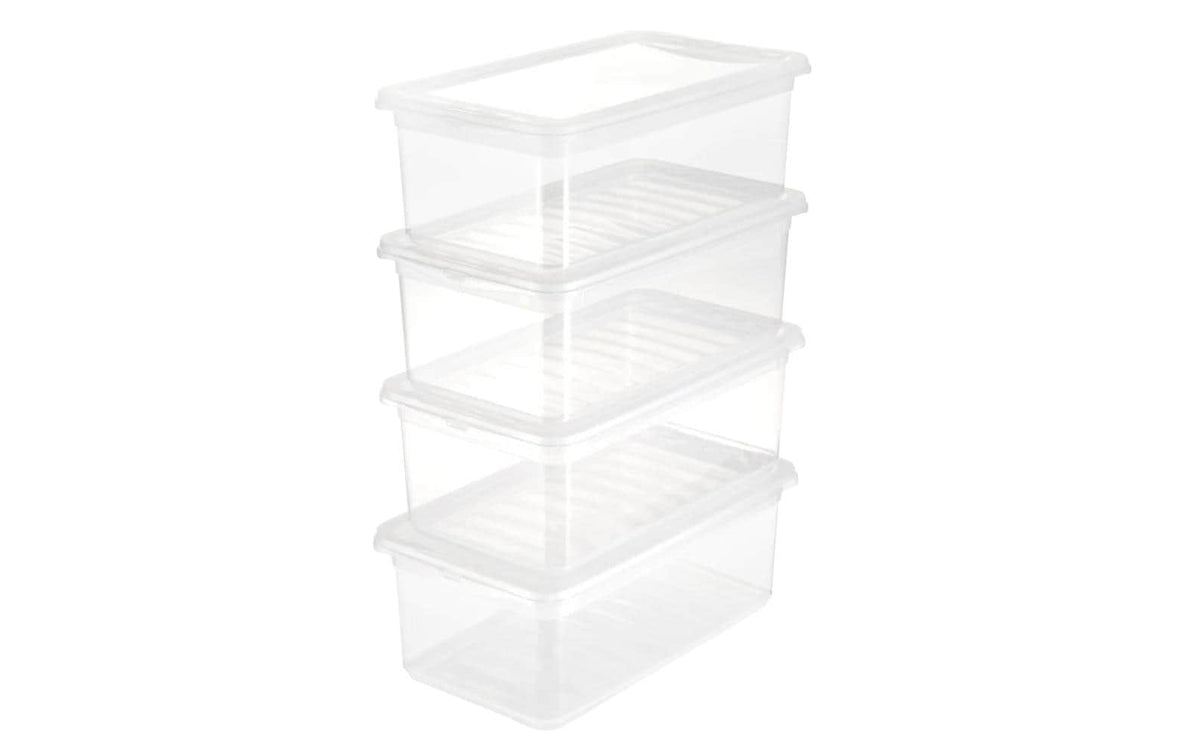 keeeper bea Clearbox Set 4 x 5,5 l 33 x 19,5 x 22 cm, natural transparent