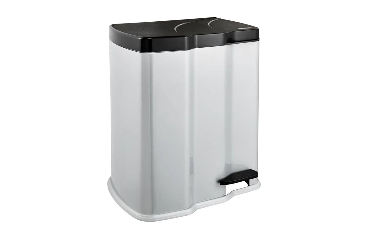 keeeper Treteimer 7 l + 15 l light silver, gunnar