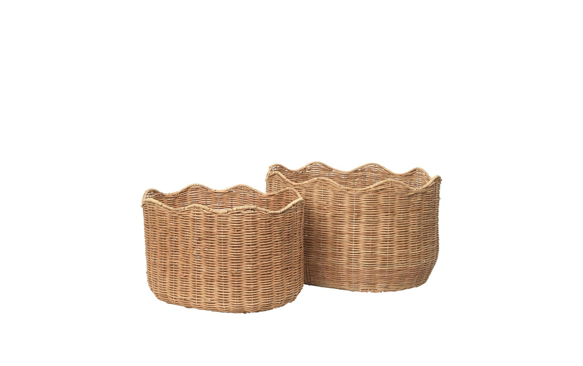 BC Lola Korb Set 2-tlg. Natural Brown, Rattan