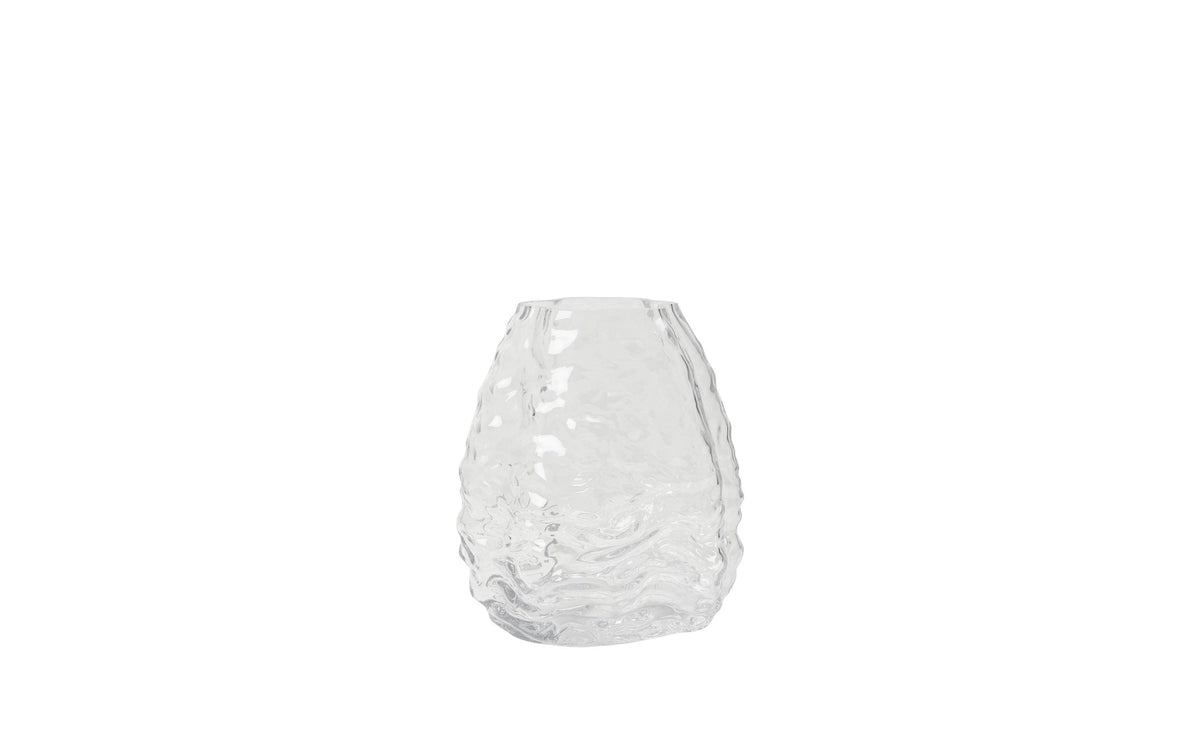 BC Milla Vase Clear, Mundgeblasenes Glas