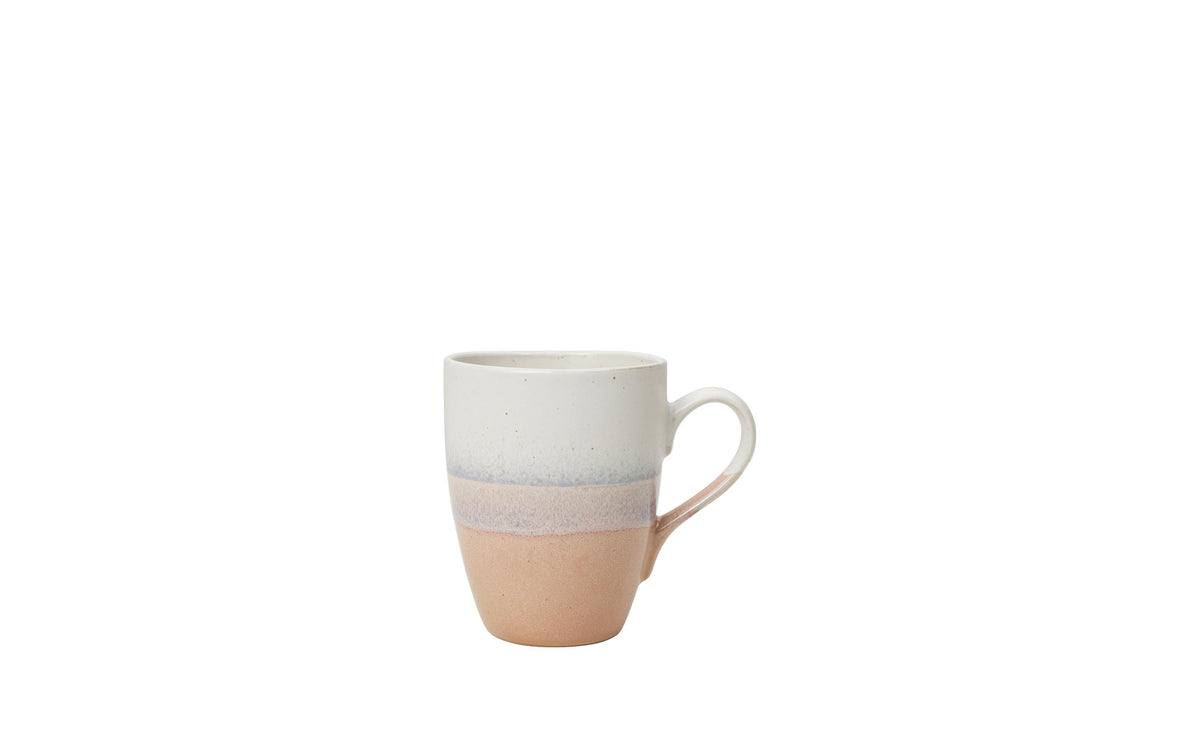 BC Nordic Carnival Tasse 2 Stk. Soft Pink/White, Steingut Glasur
