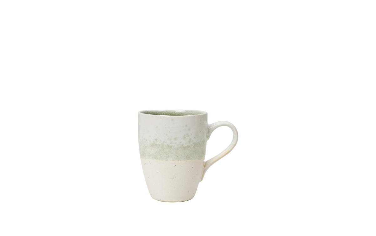 BC Nordic Carnival Tasse 2 Stk. Green/White, Steingut Glasur