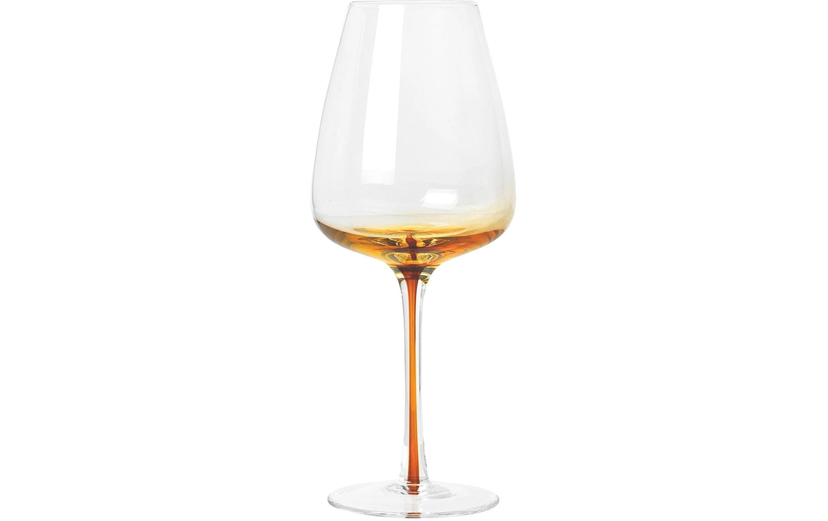 BC Amber Weissweinglas 4 Stk. Caramel, Mundgeblasenes Glas
