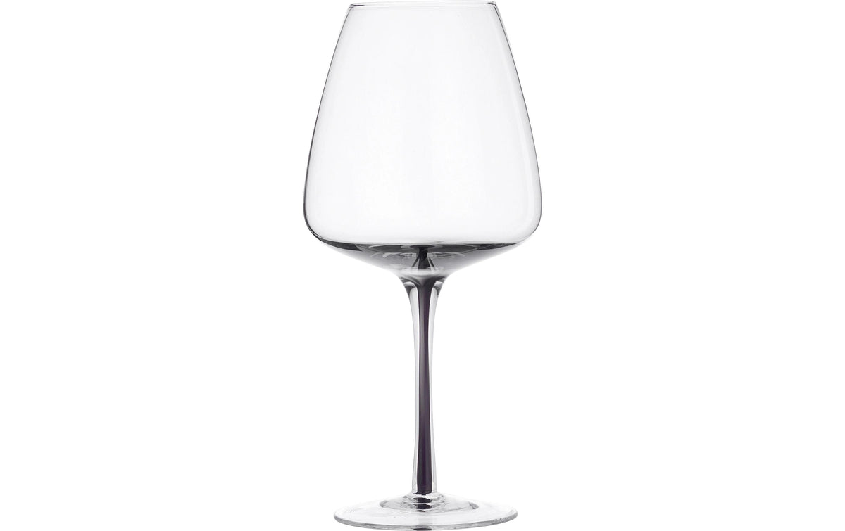 BC Smoke Rotweinglas 4 Stk. Grey, Mundgeblasenes Glas