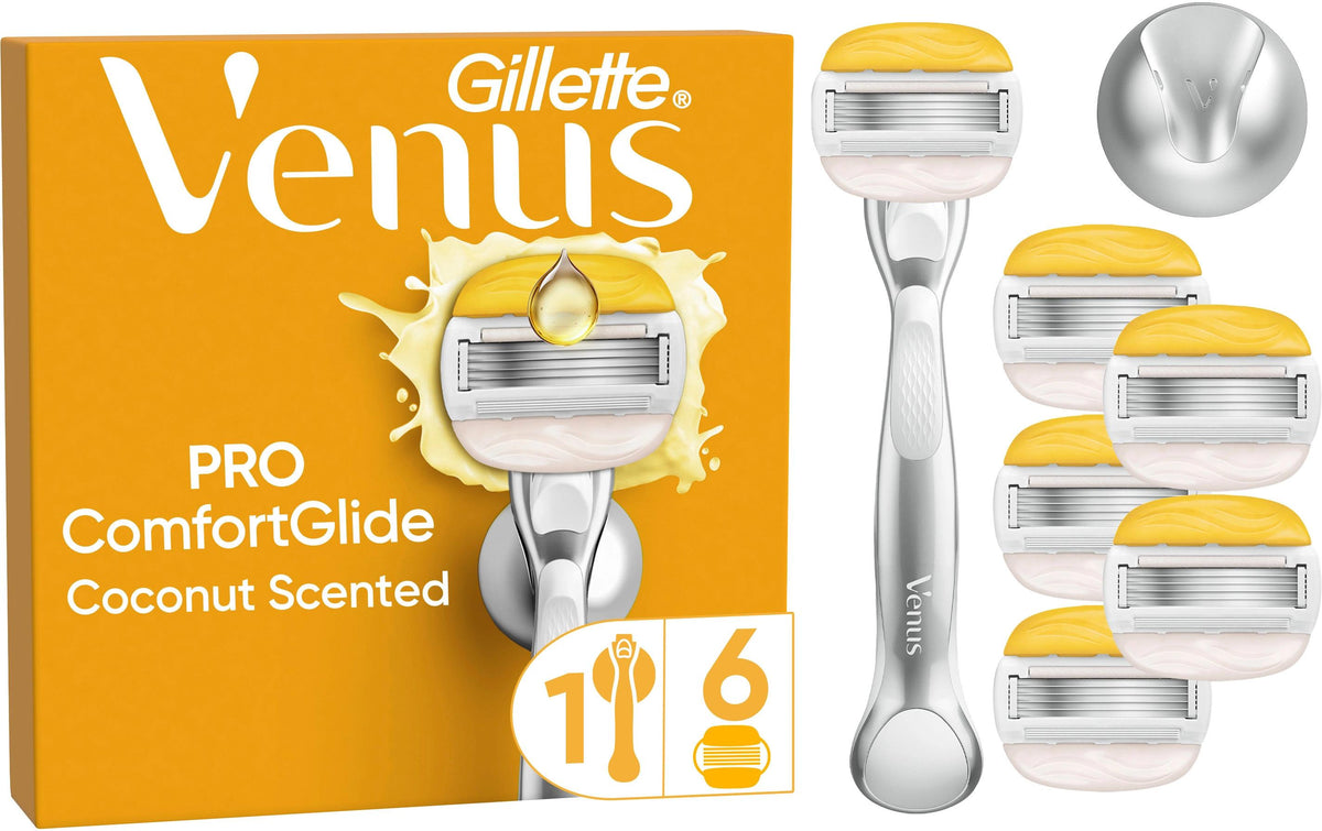 Gillette Venus CG Coconut Klingen 6er & HS plus Handstück