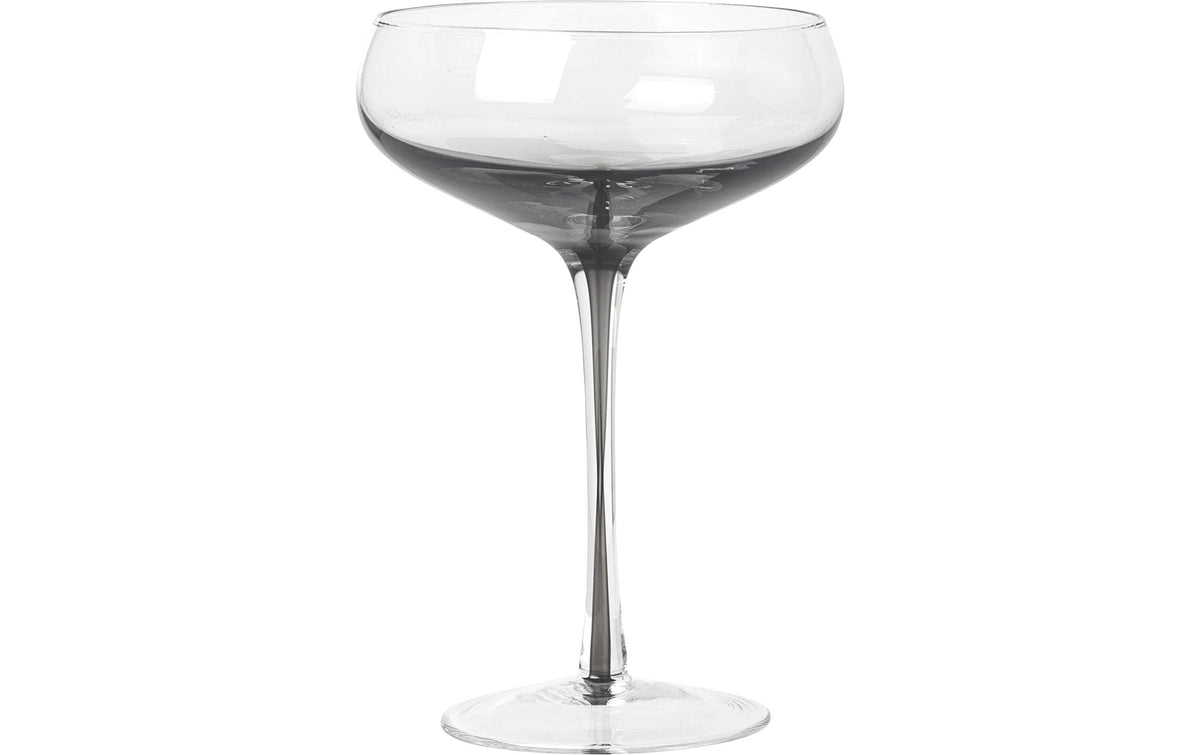 BC Smoke Cocktailglas 4 Stk. Grey, Mundgeblasenes Glas