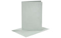 Creativ Company Briefkarte und Perlmutt Silber 10.5x15 cm