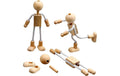 Creativ Company Biege-Figuren Holz 12 cm 4er Set