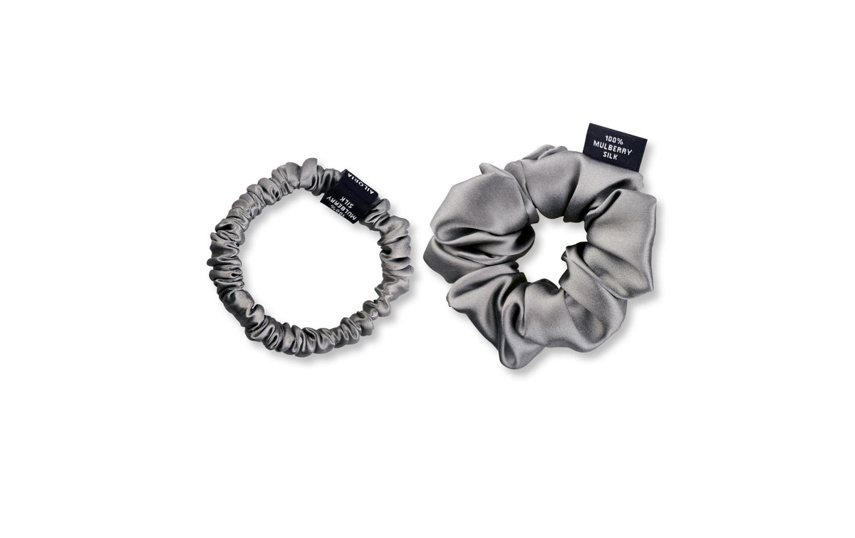 Ailoria DOUX  Scrunch Set M/S Shadow, Mulberry Silk, Gift Box