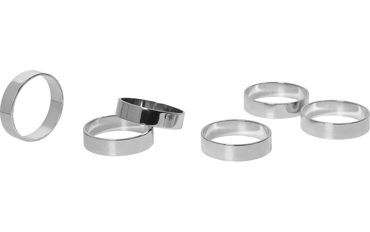 BC Ring Serviettenring Silver Finish, Eisen 6stk. Pro Set