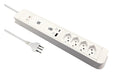 Schönenberger Steckdosenleiste PRINCIPIO PD65W 1x USB-C, 1x USB-A, 2m Kab, ws