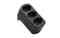 Schönenberger Abzweigstecker 3xT13 drehbar, schwarz
