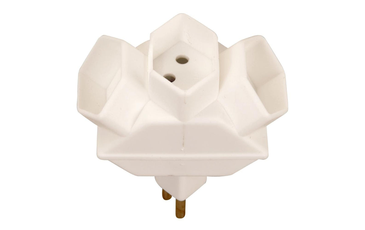 Schönenberger Abzweigstecker 3xT13 inkl. Kinderschutz, weiss