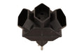 Schönenberger Abzweigstecker 3xT13 inkl. Kinderschutz, schwarz