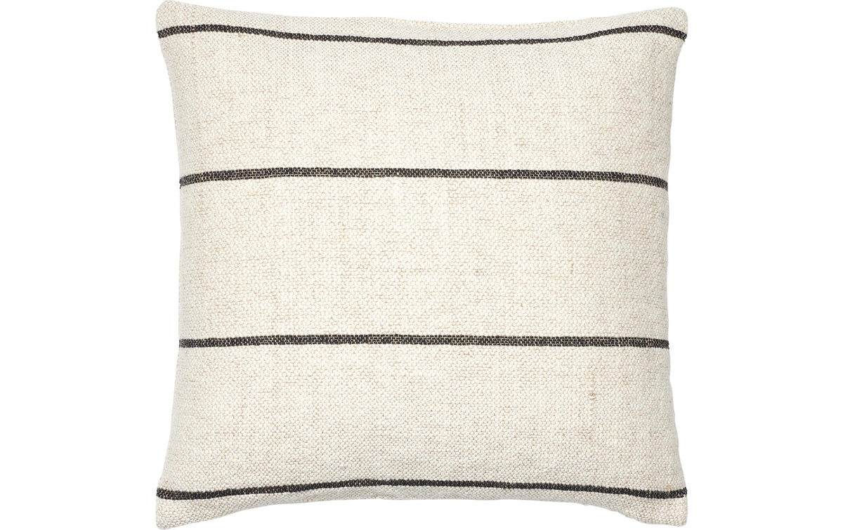 BC Sigrid Kissenbezug Light Beige/Black, 75% Baumwolle/25% Leinen