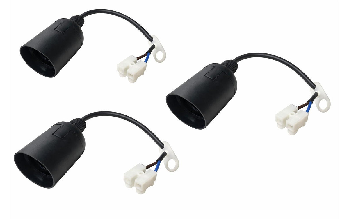 Schönenberger 3er Set Renovierfassung E27 mit Schnellanschlussklemme