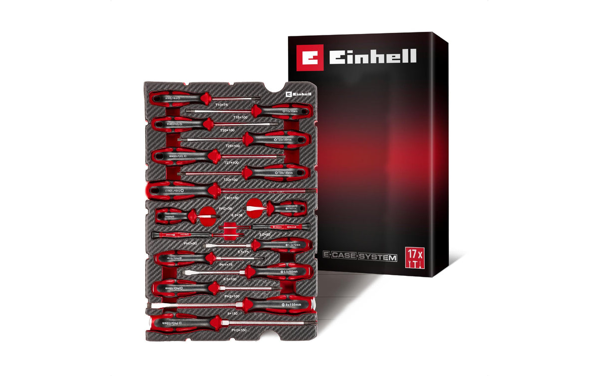 Einhell Werkzeug-Pad Schraubendreher E-Case Einleger, 17-tlg.