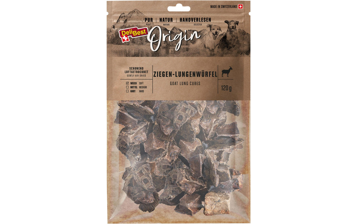 Delibest Origin Ziegen-Lungenwürfel 120g