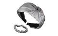 Ailoria DELICAT & DOUX Set 1x Silk Headband, 1x Scrunchie S, Shadow