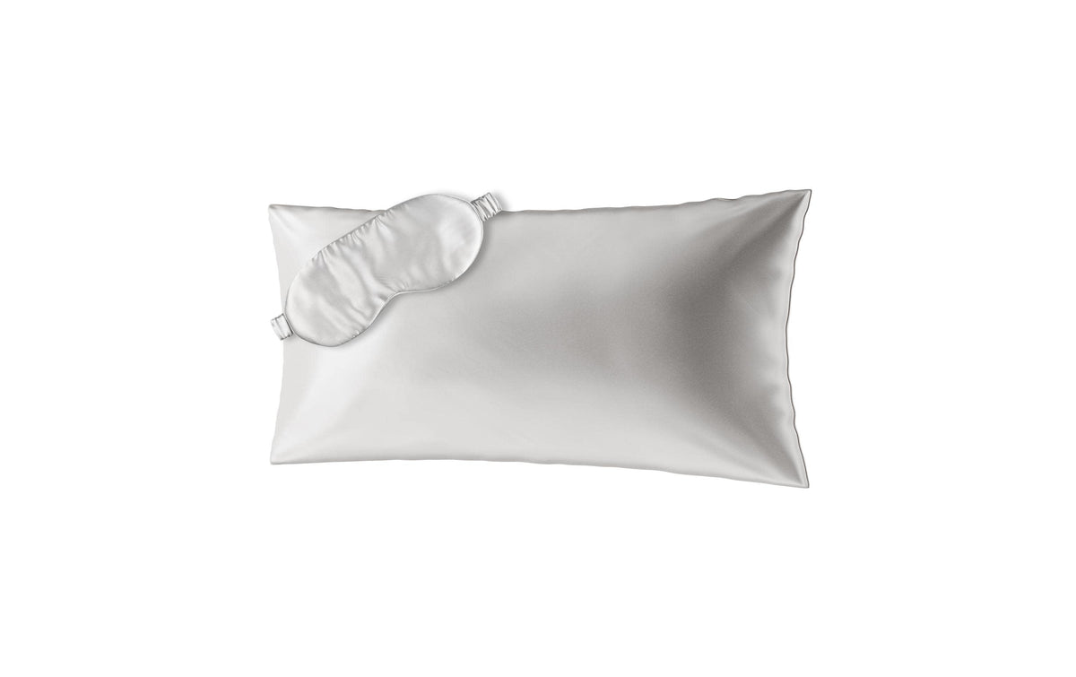 Ailoria BEAUTY SLEEP (40x80cm) Pearl 1x Silk pillow case, 1x Sleeping mask