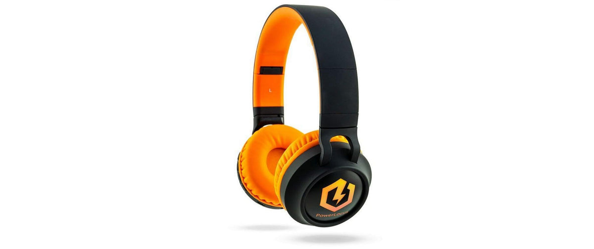 PowerLocus Buddy Kinder On-Ear Schwarz Orange