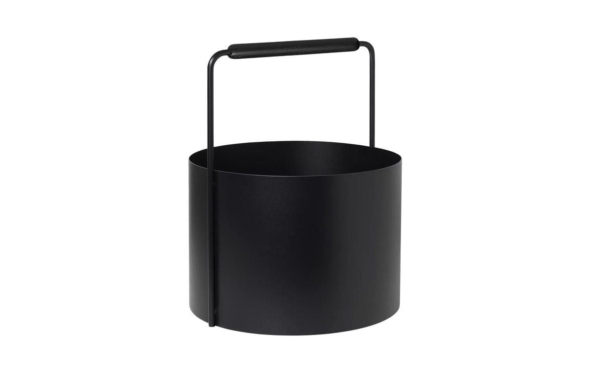 Blomus Feuerholz Korb Ashi H 45 cm, Ø 35 cm, Black