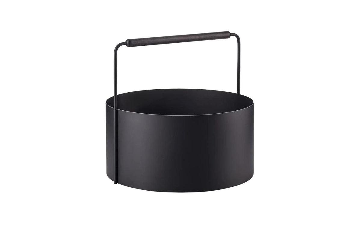 Blomus Feuerholz Korb Ashi H 42 cm, Ø 45 cm, Black