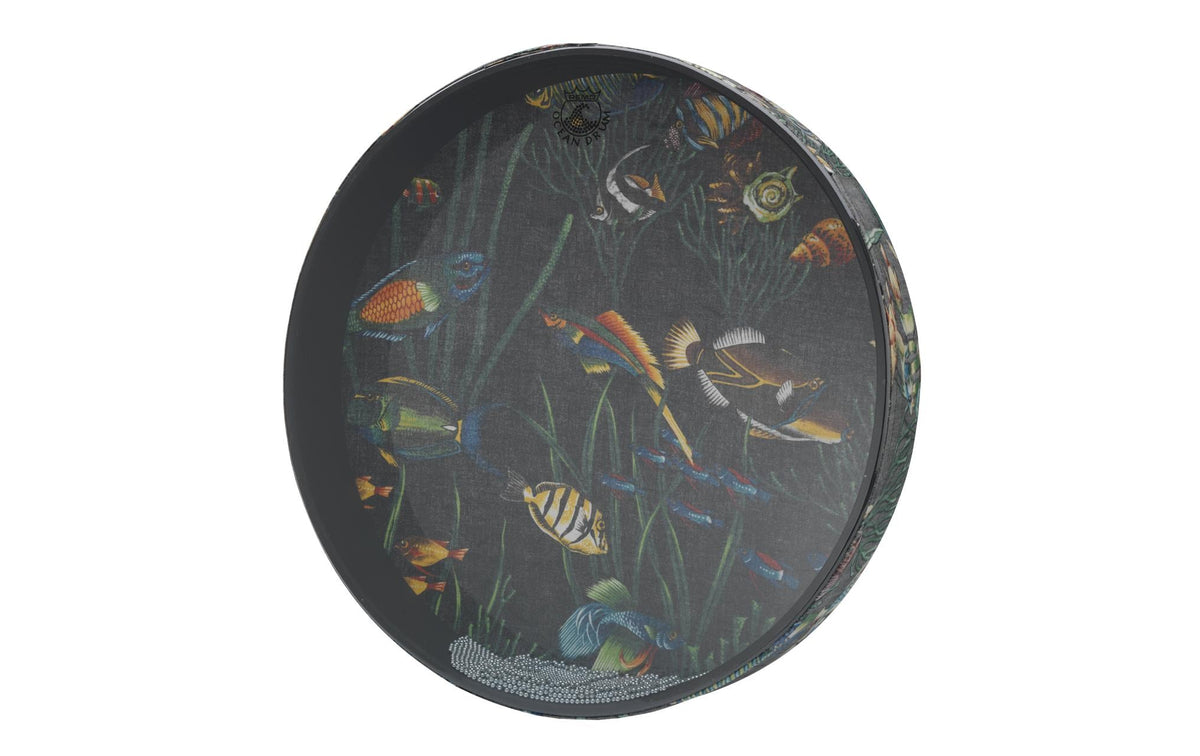 Remo Ocean Drum mit Stahlkugeln, 22", Fish Graphic