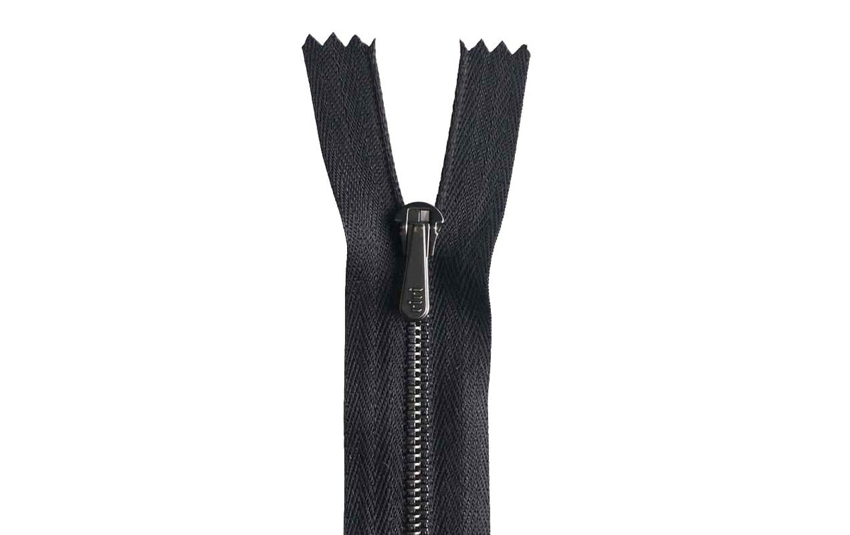 Riri Reissverschluss Hosen Metall 12 cm Schwarz